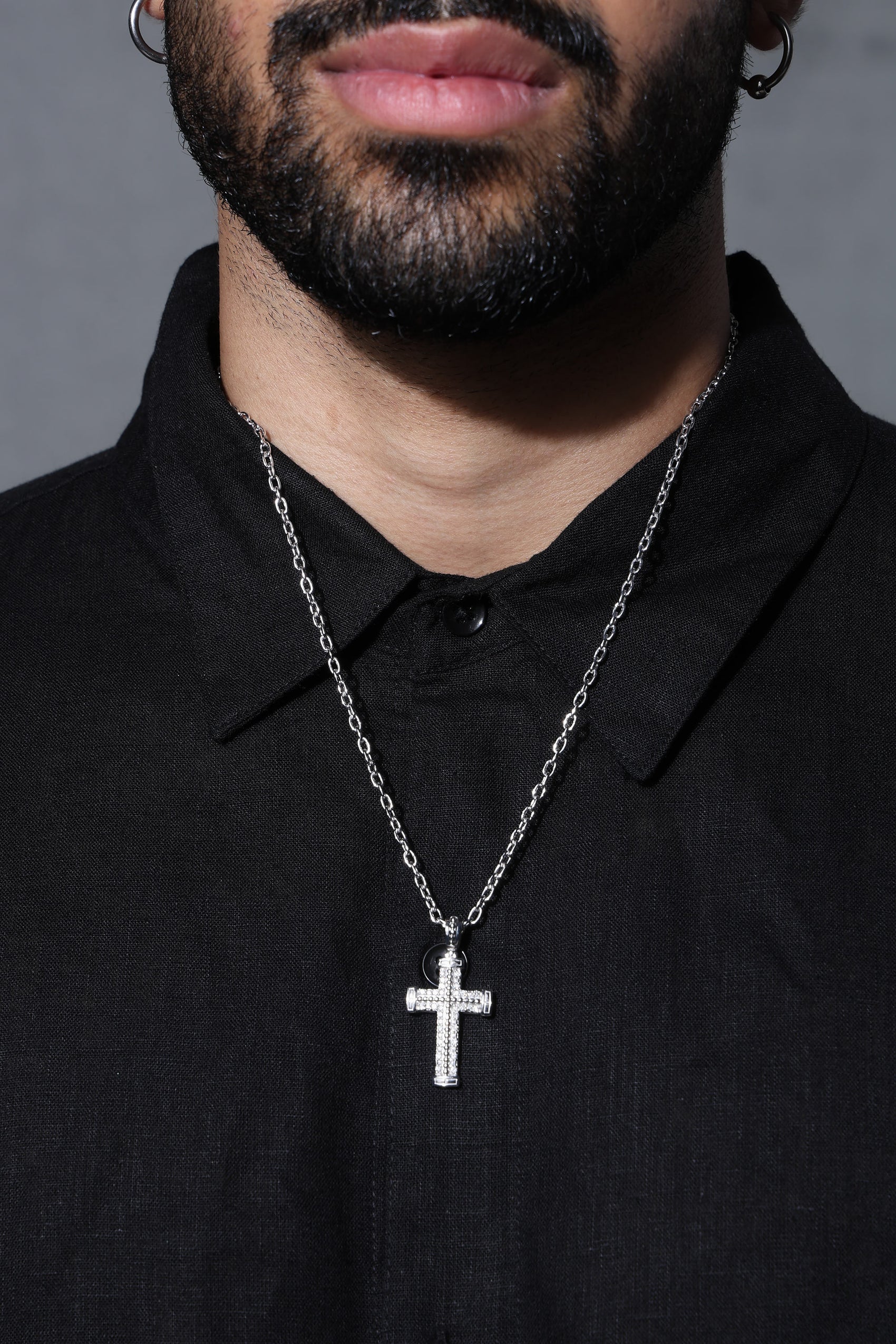 Lab-Grown Diamond Cross Pendant