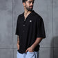 Black Fish Embroidered Tencel Shirt