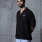 Black Fish Embroidered Tencel Shirt