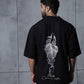 Black Fish Embroidered Tencel Shirt