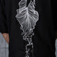 Black Fish Embroidered Tencel Shirt