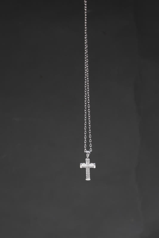 Chapter2Drip lab-grown diamond cross pendant chain — view 2