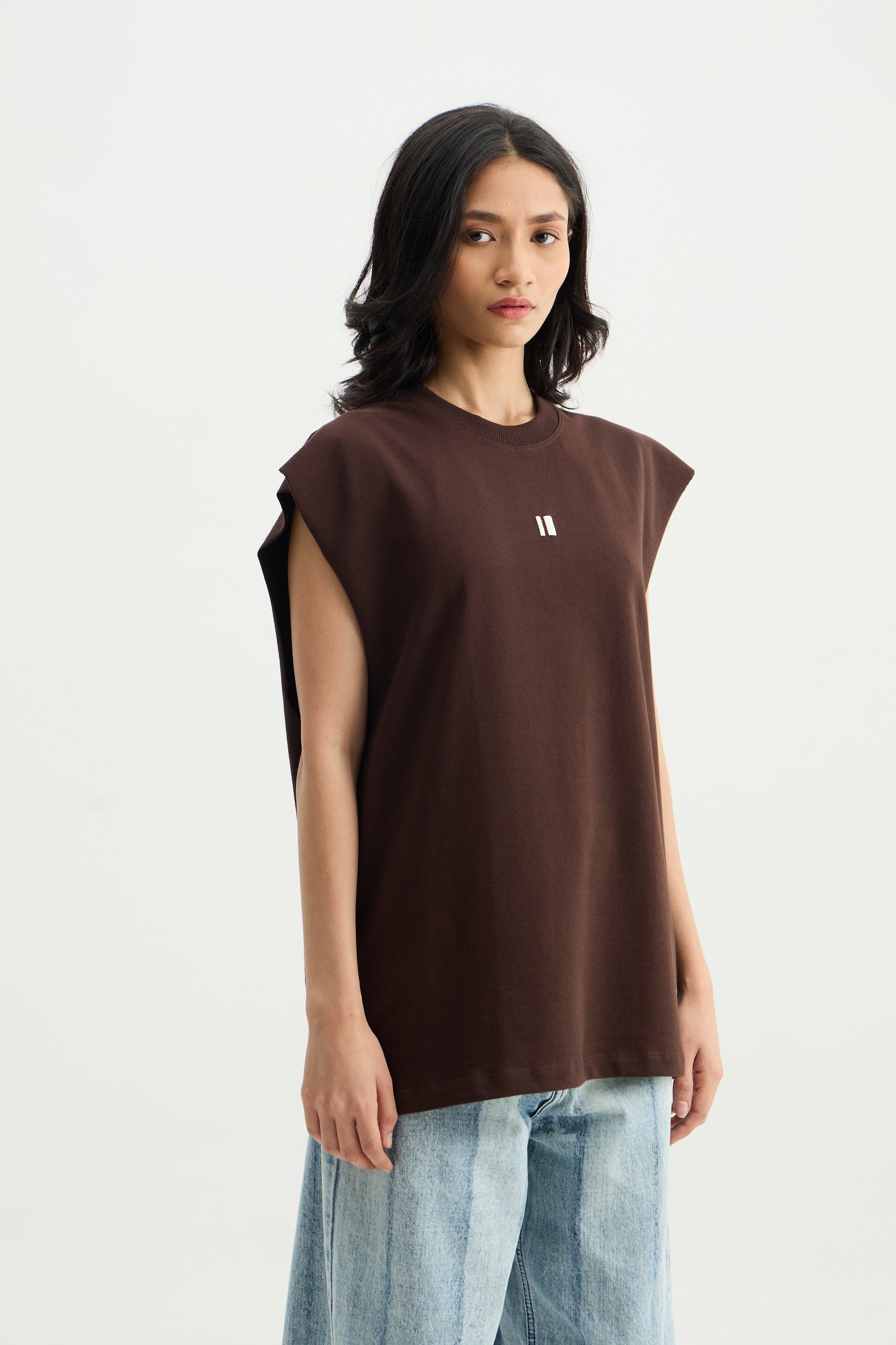 Brown Solid Vest - image 6