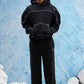 Black Contrast Stitch Sweatpant