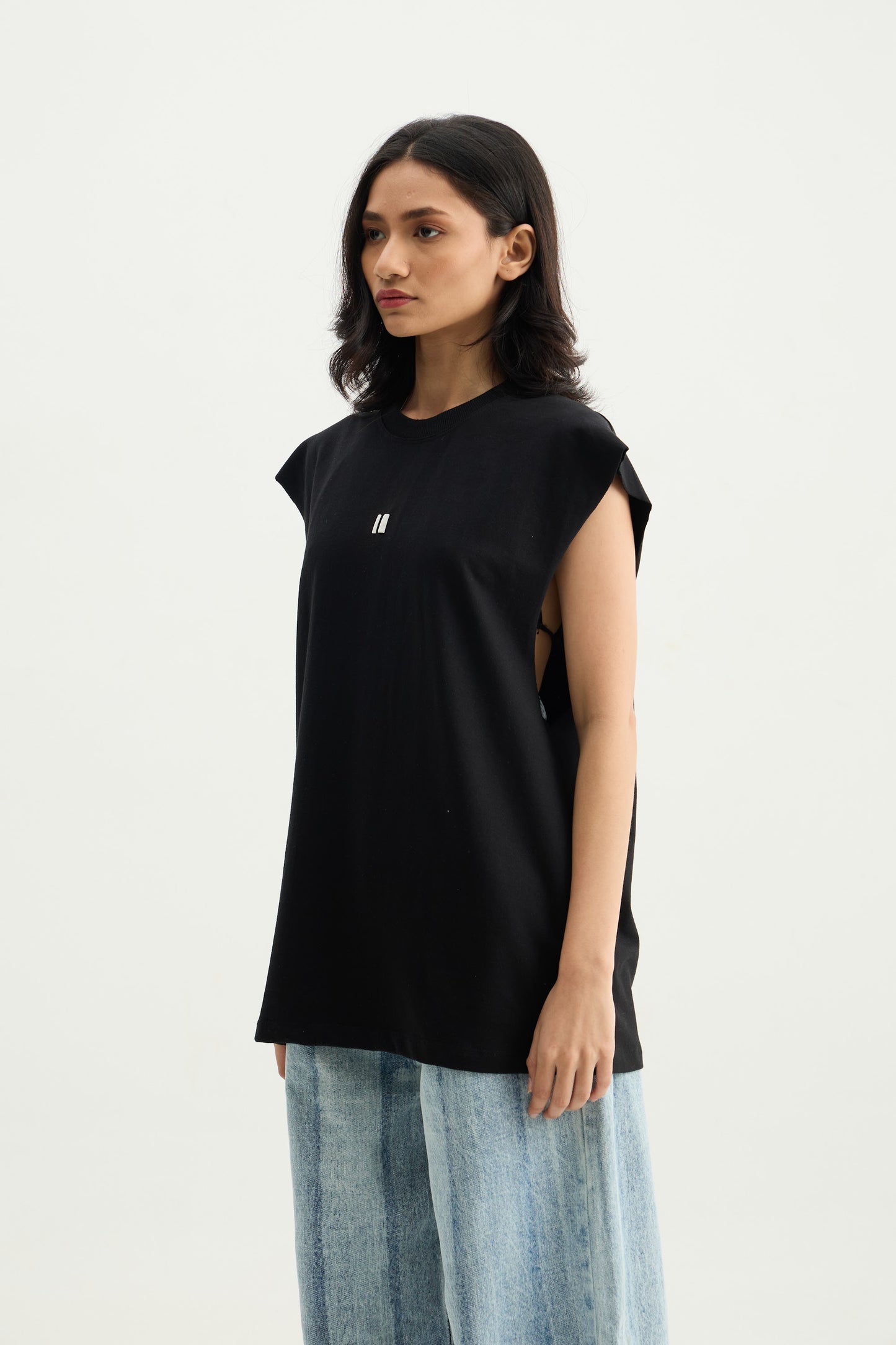 Black Solid Vest - image 5