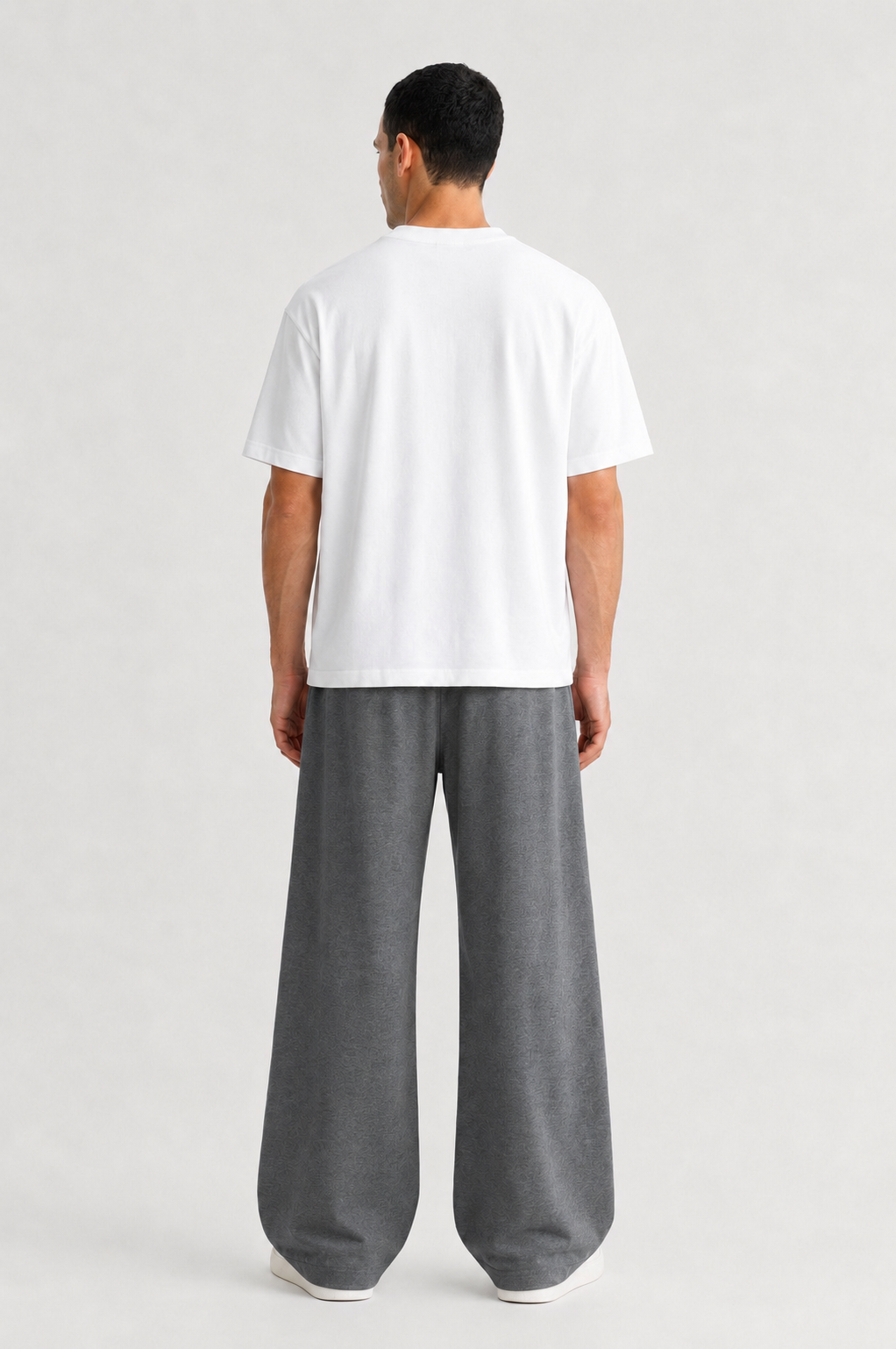 Steel Grey Baggy Joggers