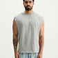 Grey Melange Solid Vest - image 6