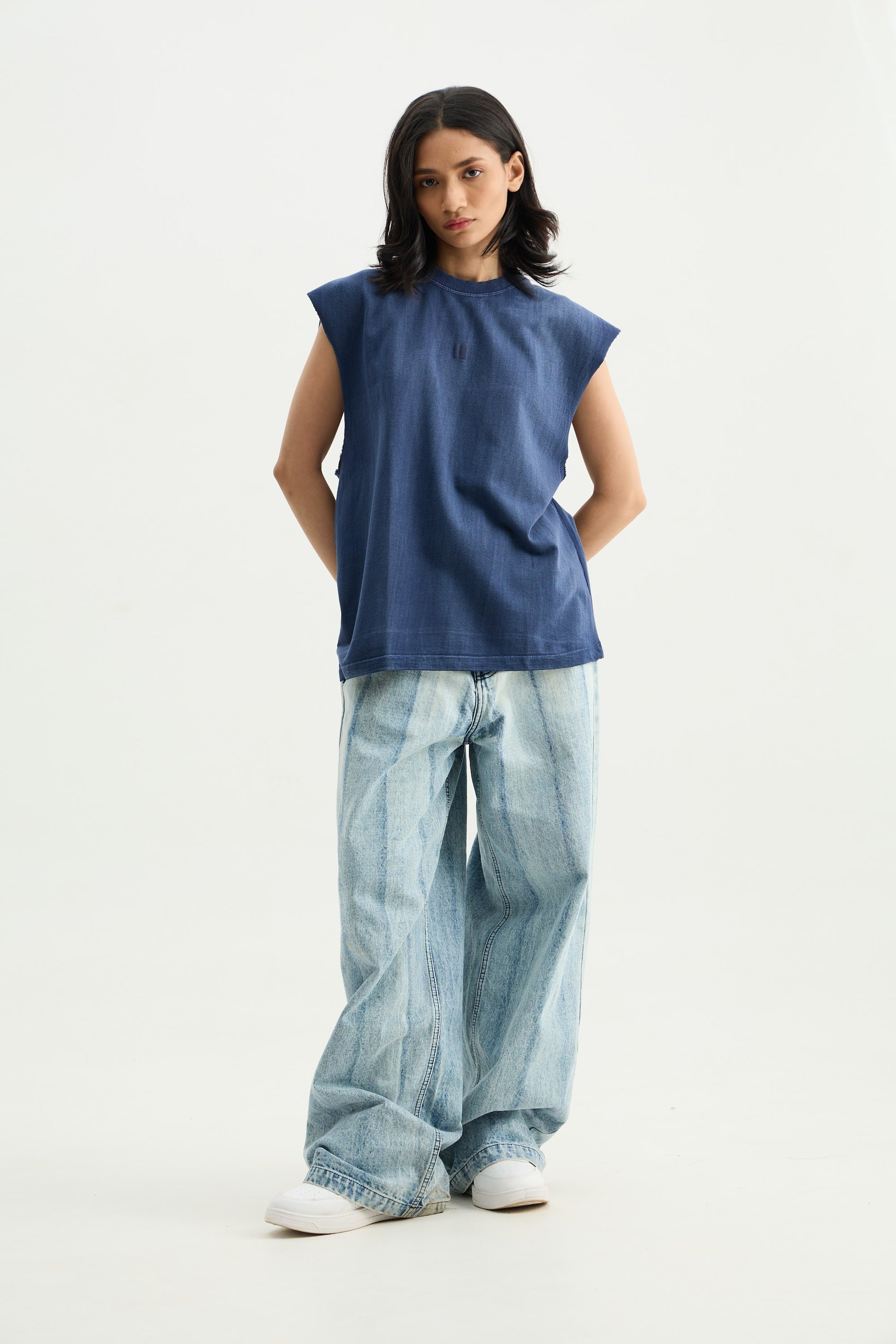 Blue Brushed Vest - image 7