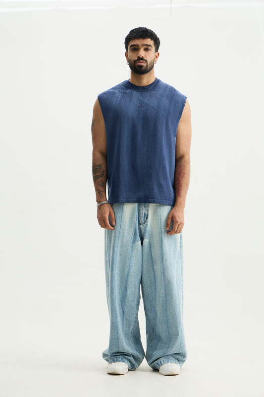 Blue Brushed Vest - image 4