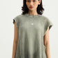Washed Waffle Olive Vest - image 3