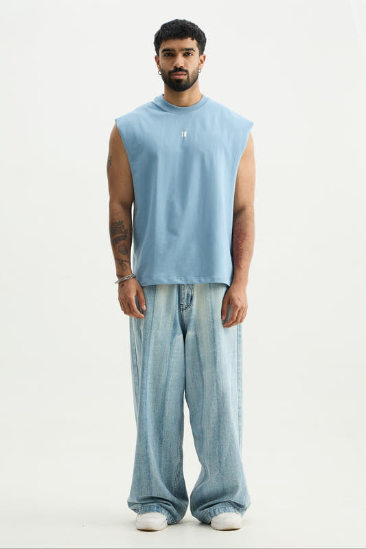 Chapter2Drip Blue solid vest — view 2
