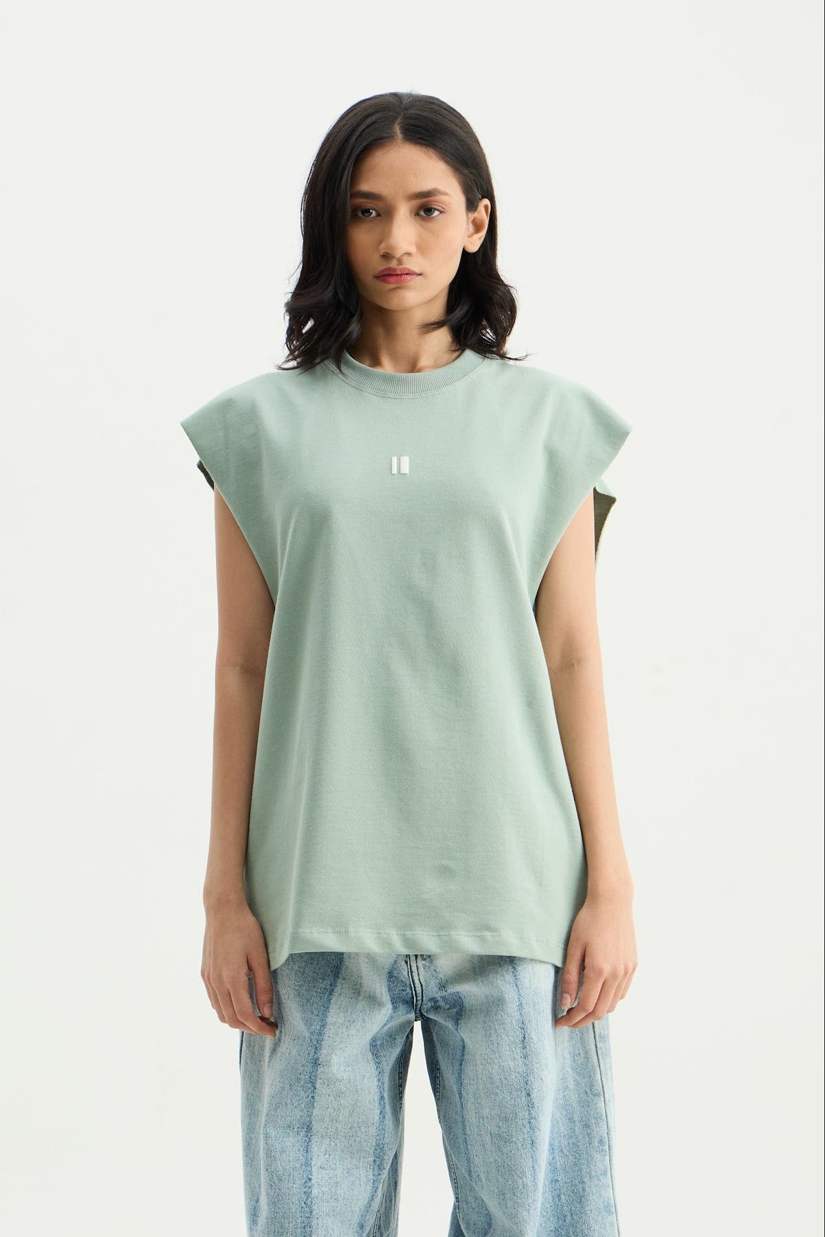 Chapter2Drip Mint-Green solid vest