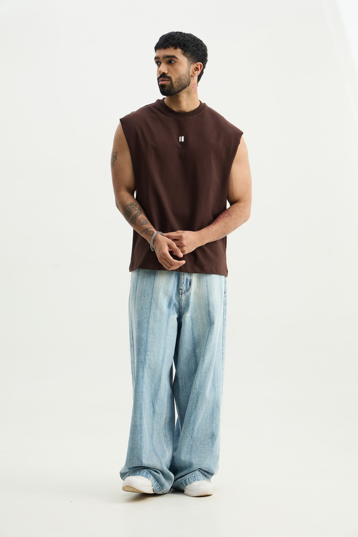 Brown Solid Vest - image 4
