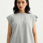 Grey Melange Solid Vest - image 4
