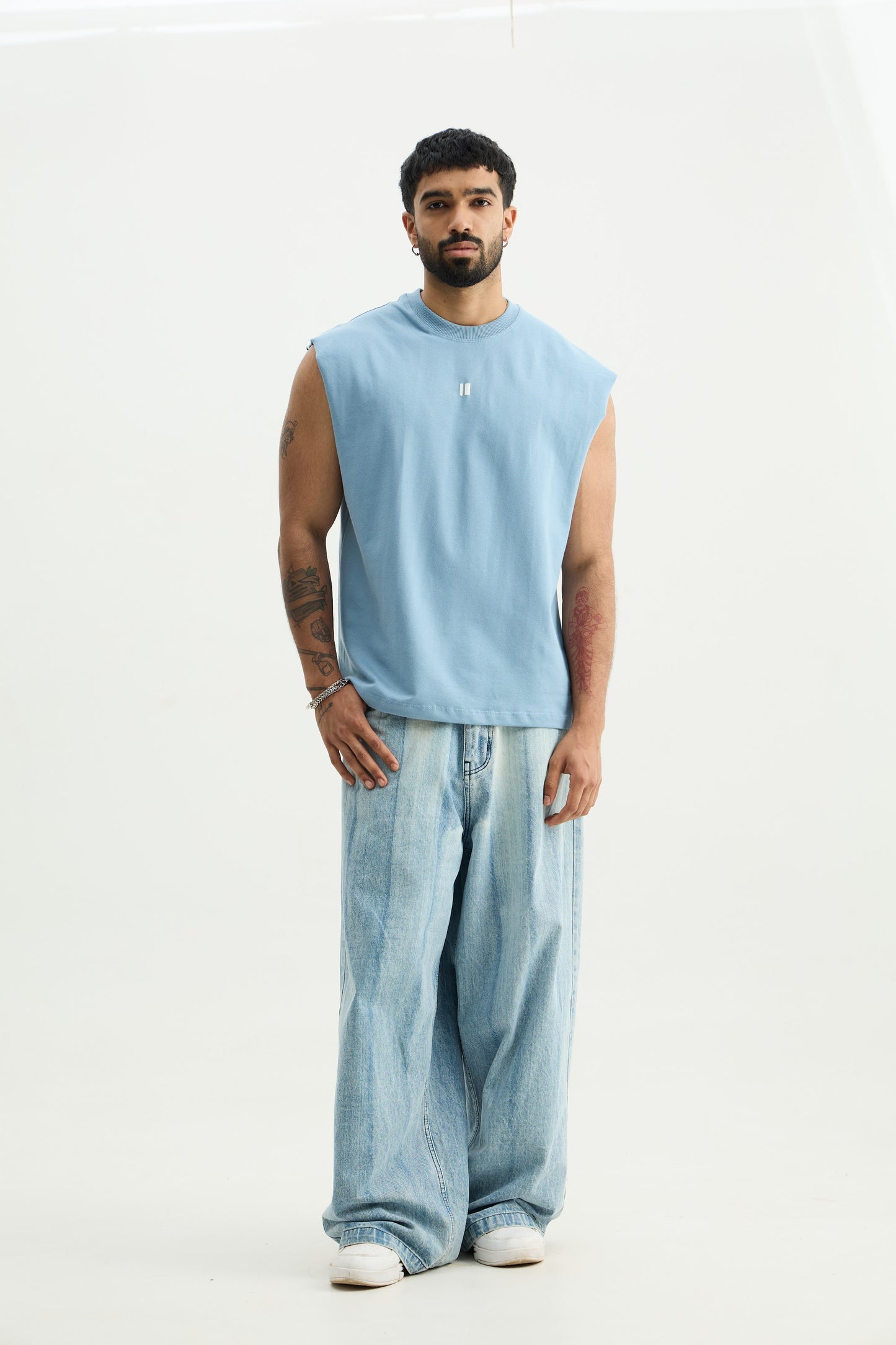 Chapter2Drip Blue solid vest — view 5