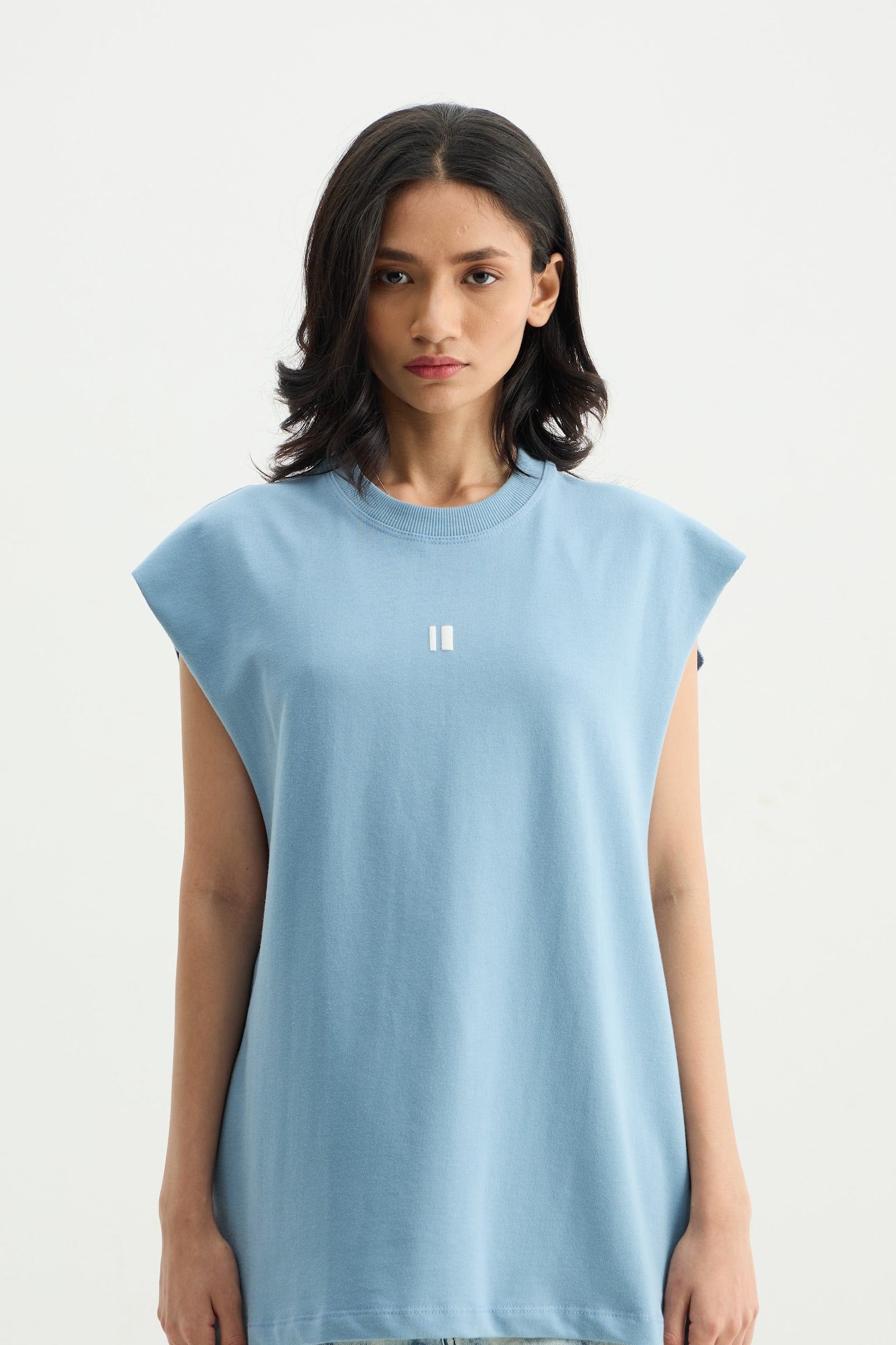 Blue Solid Vest - image 4