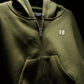 The Everyday Olive Crop Zipper