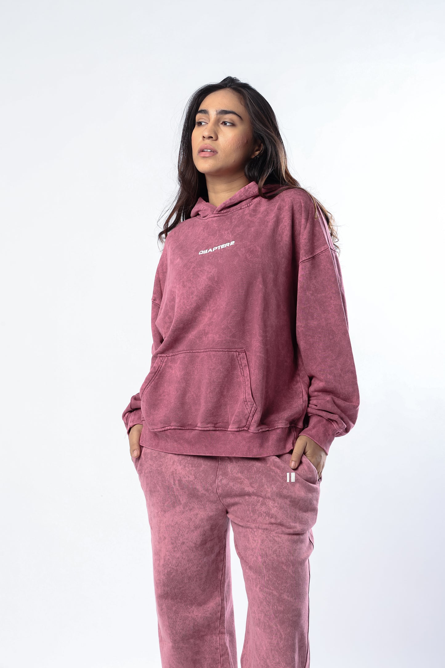 Burgundy Washed Co-ord Set