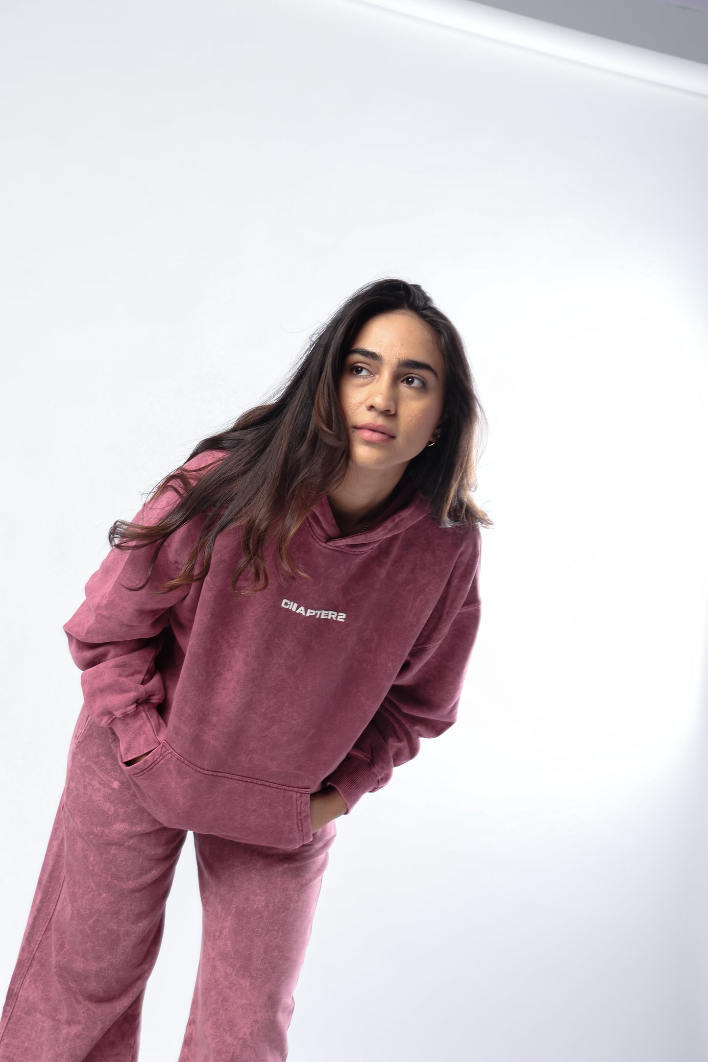 Burgundy Washed Co-ord Set