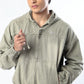 Olive Washed Denim Hoodie