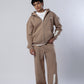 Dusty Coffee Everyday Zipper Hoodie + Sweatpants Set