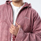 Pink Washed Overshirt Hoodie