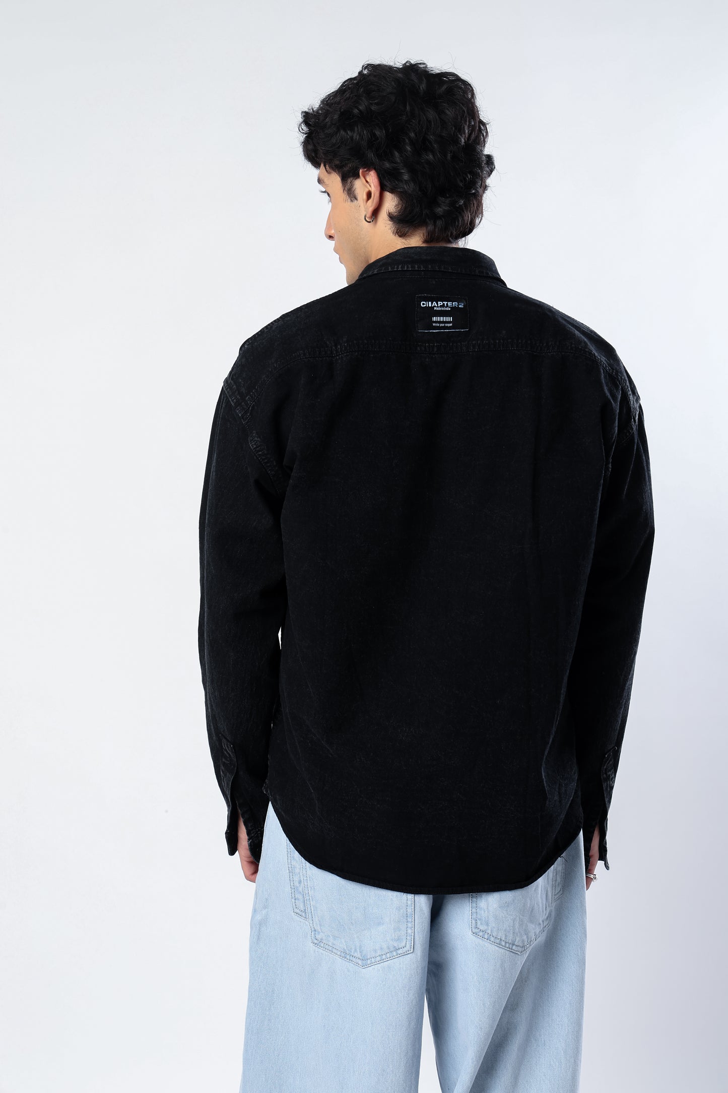 Charcoal Washed Denim Shirt