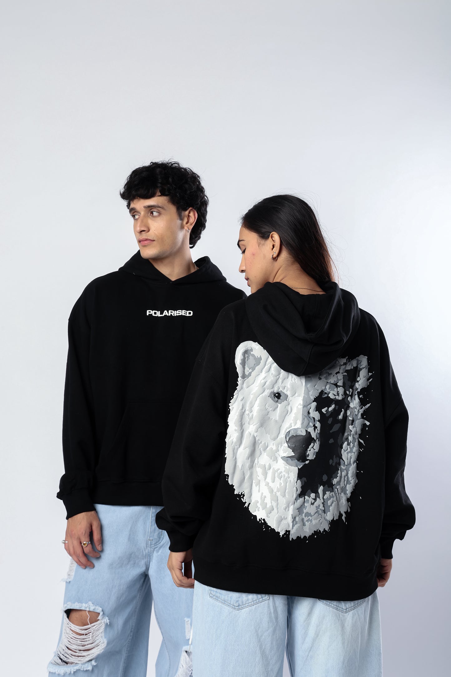 Polarised Hoodie Black