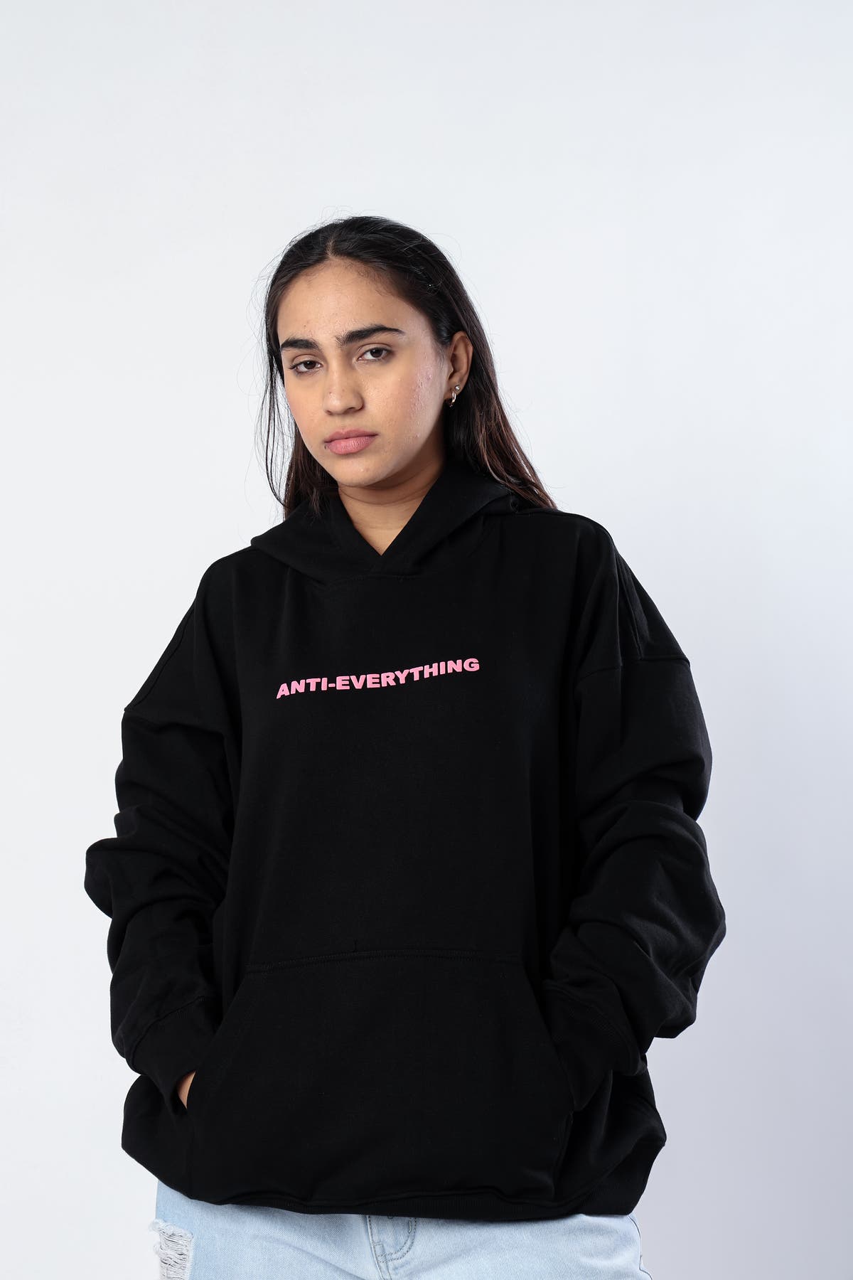 Chapter2Drip Black Anti-Everything hoodie