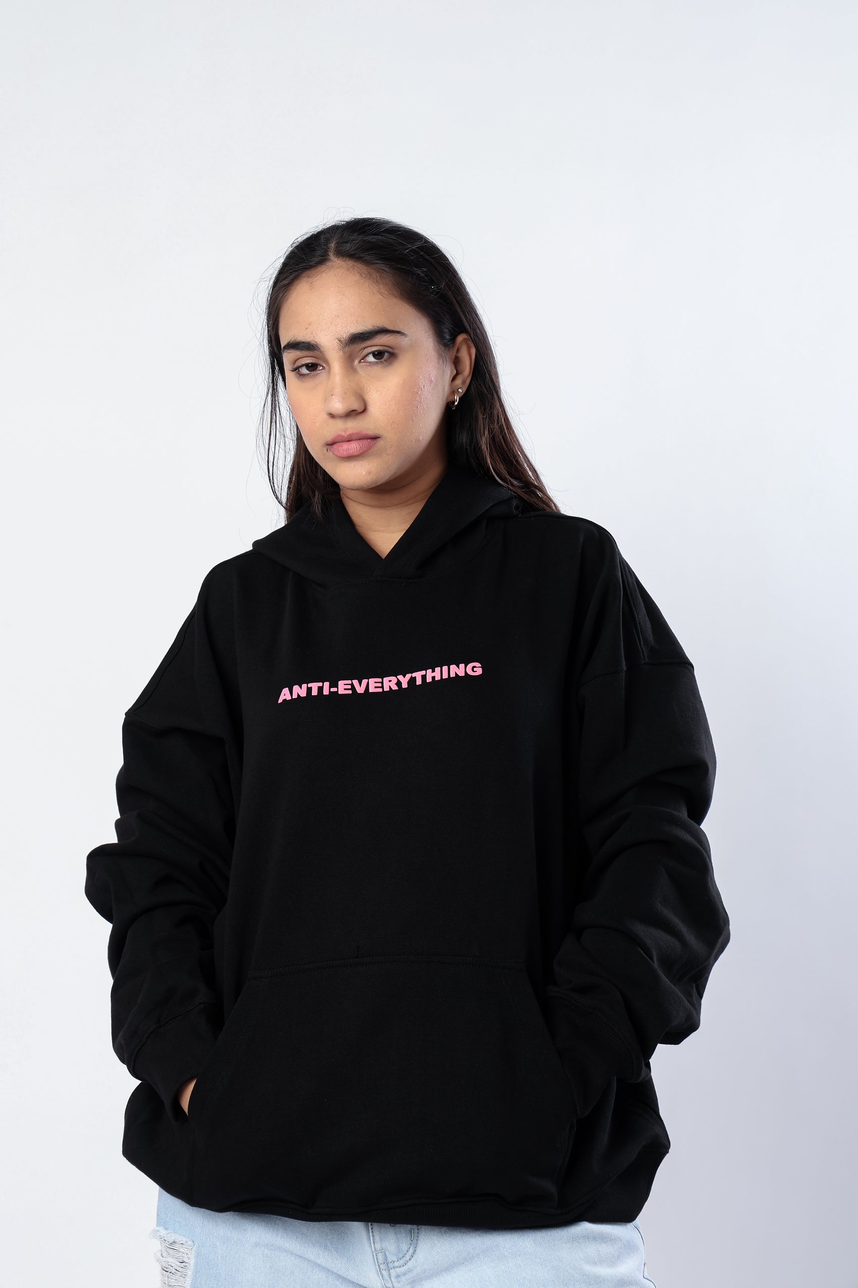 Anti Everything Hoodie Black
