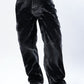 Black Fade Utility Cargos