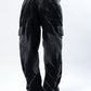 Black Fade Utility Cargos
