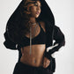Chapter2Drip Black everyday zipper hoodie — view 3