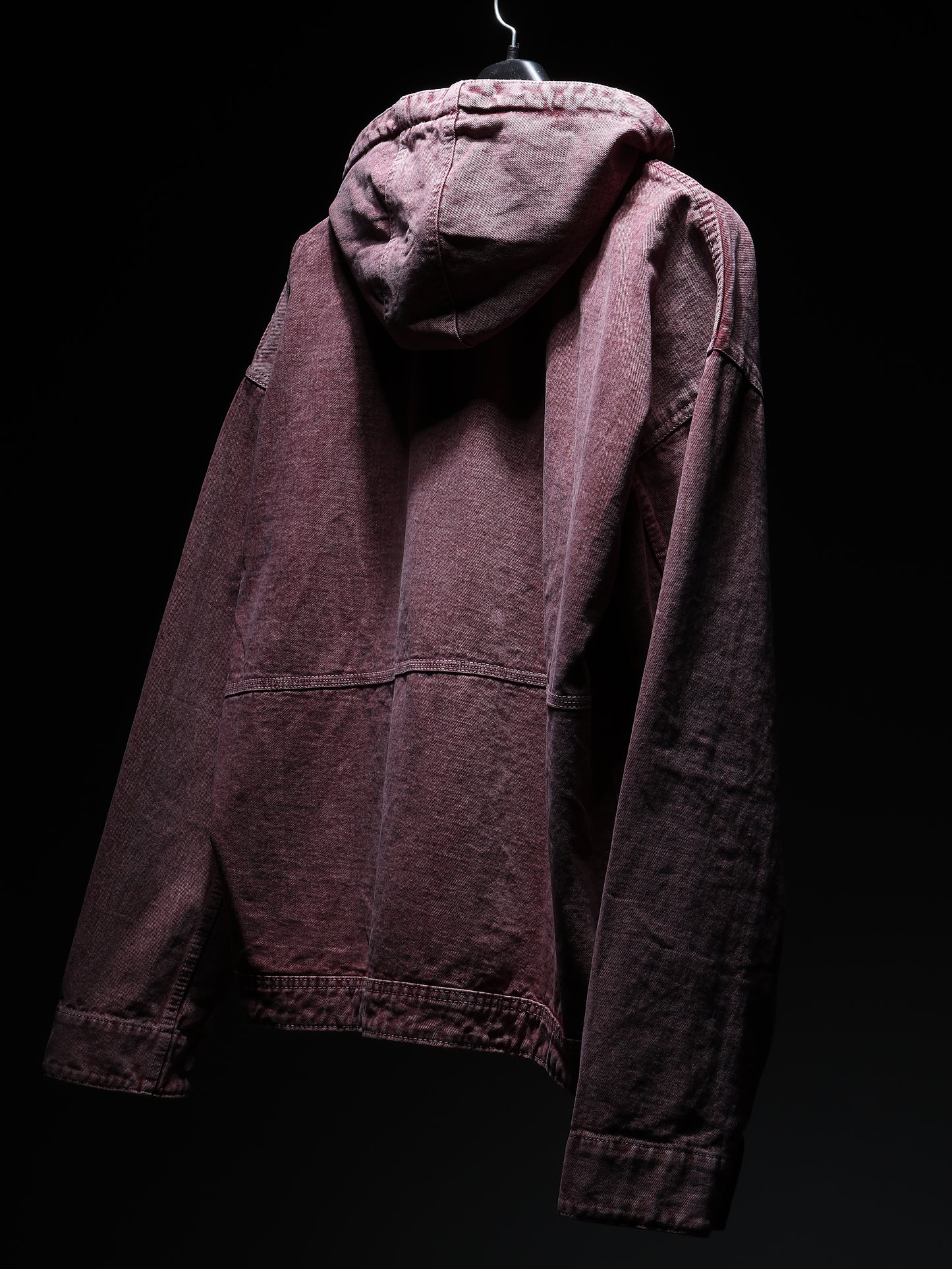 Pink Washed Overshirt Hoodie