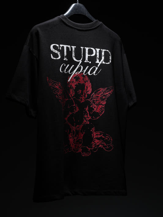 Chapter2Drip Black Stupid Cupid t-shirt — view 2