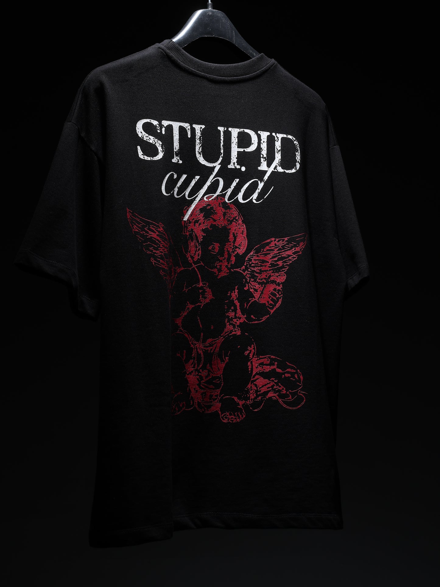 Black Stupid Cupid T-shirt