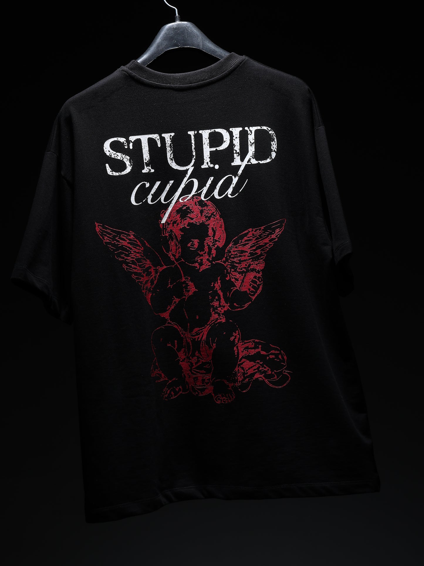 Black Stupid Cupid T-shirt