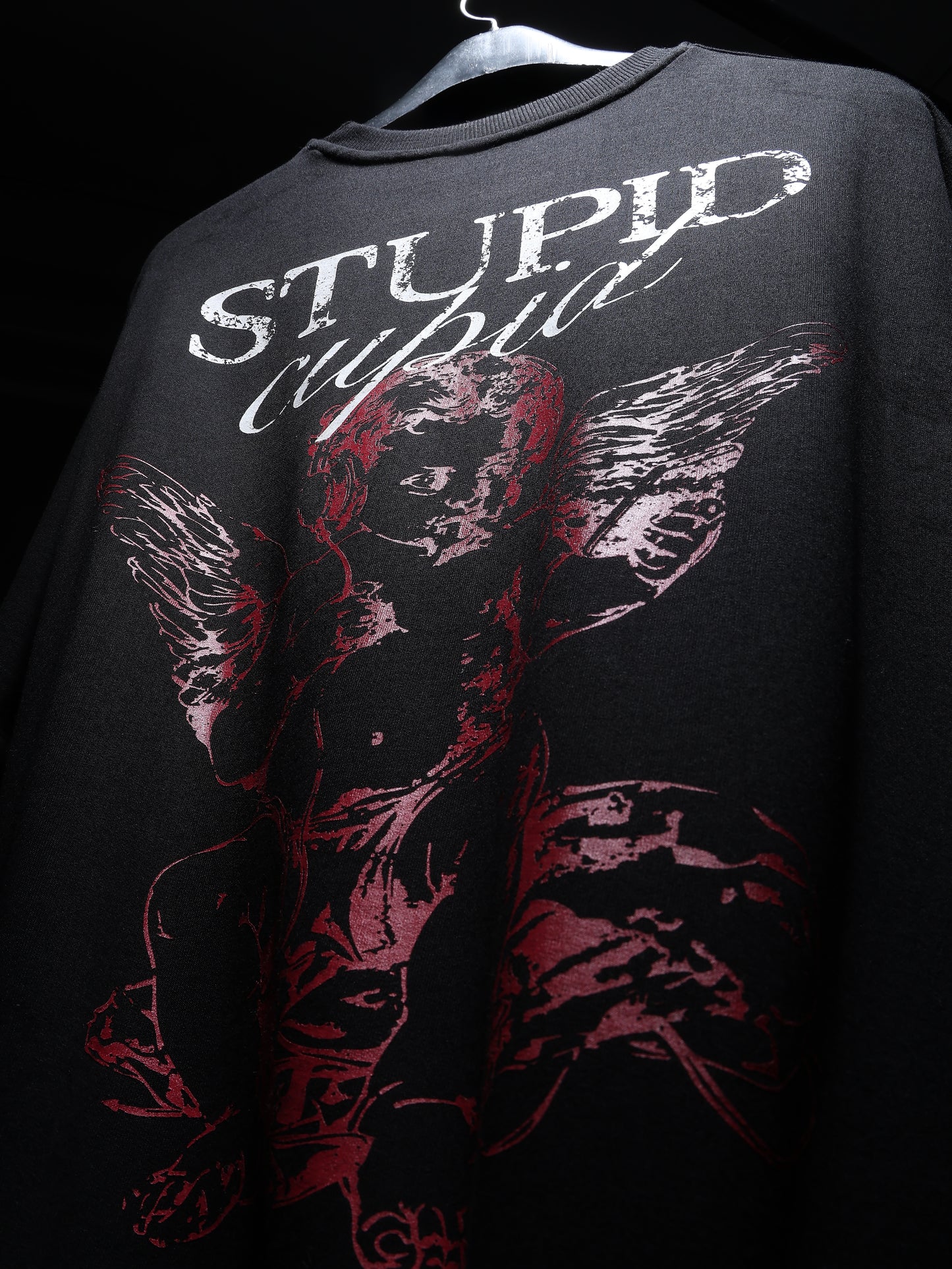 Black Stupid Cupid T-shirt