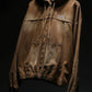 Mocha Brown Denim Hoodie