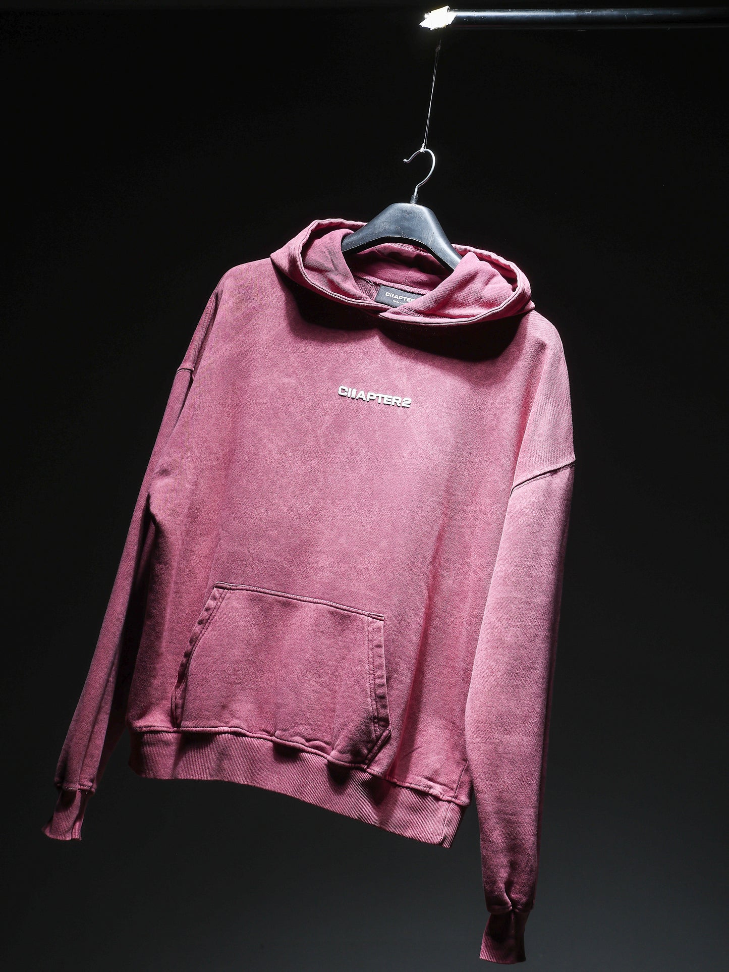 Burgundy washed Hoodie