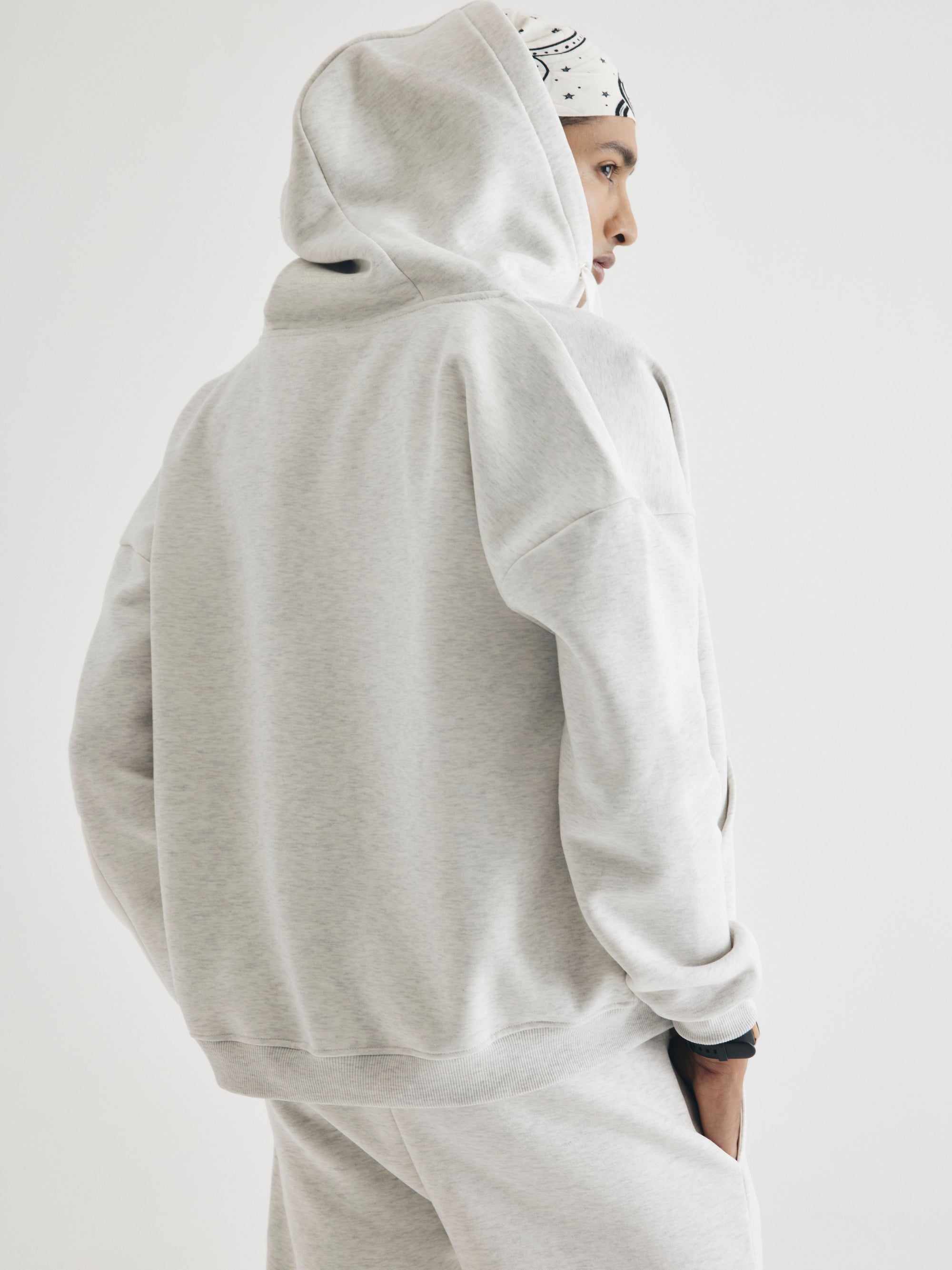 Melange Grey Everyday Zipper Hoodie + Sweatpants Set