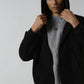 The Everyday Black Hooded Zipper