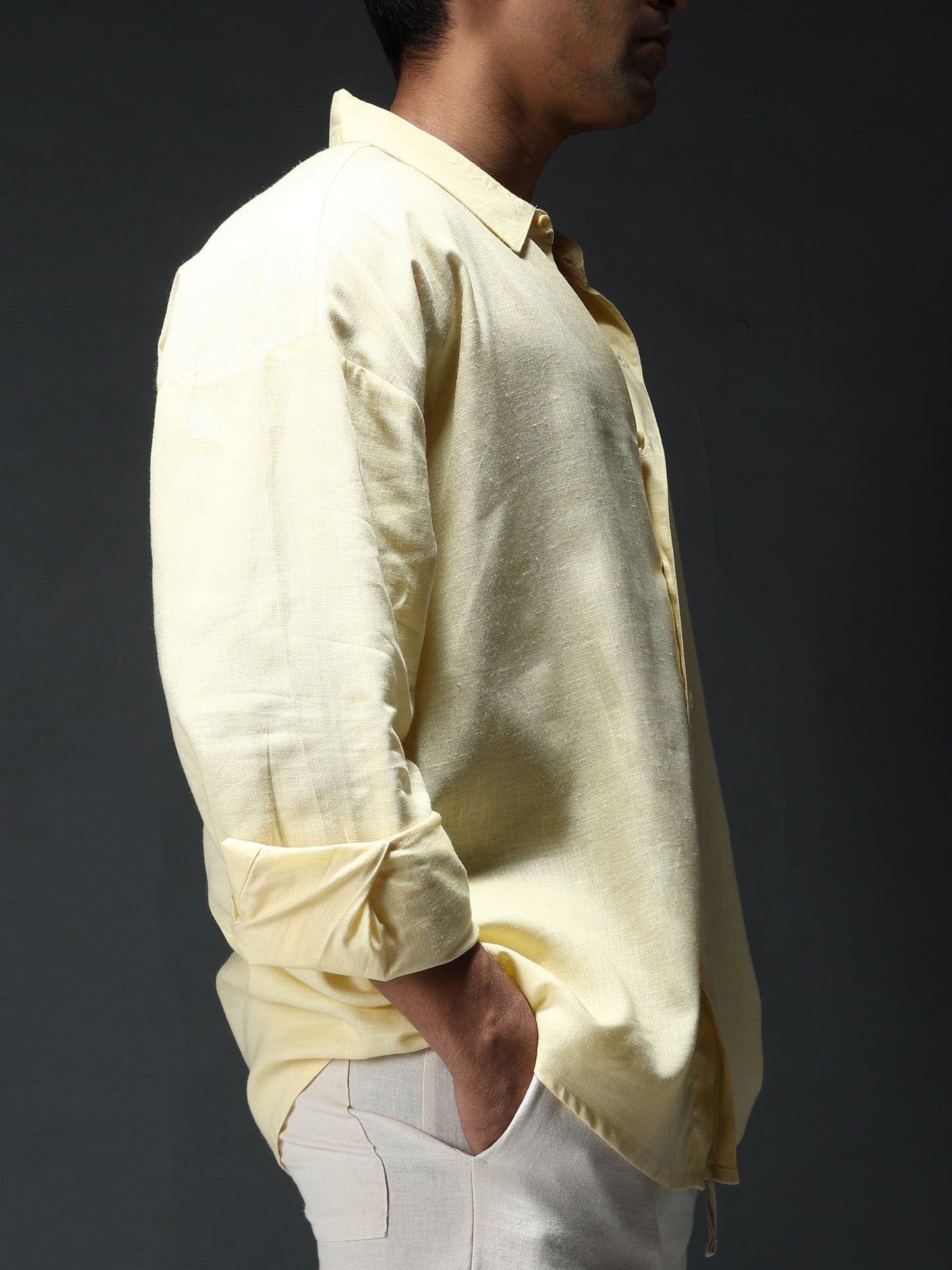 Chapter2Drip Yellow linen shirt — view 5