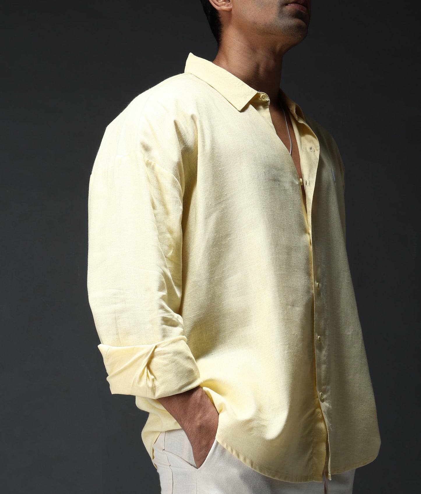 Chapter2Drip Yellow linen shirt — view 2