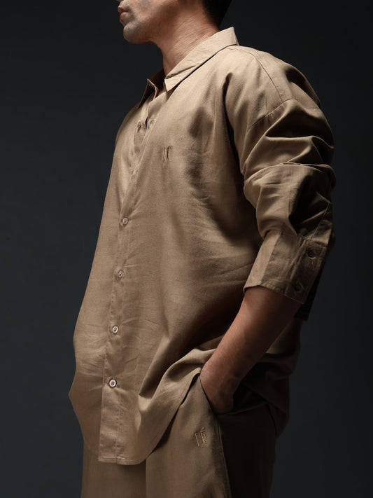 Mocha Brew Linen Co-Ord Set