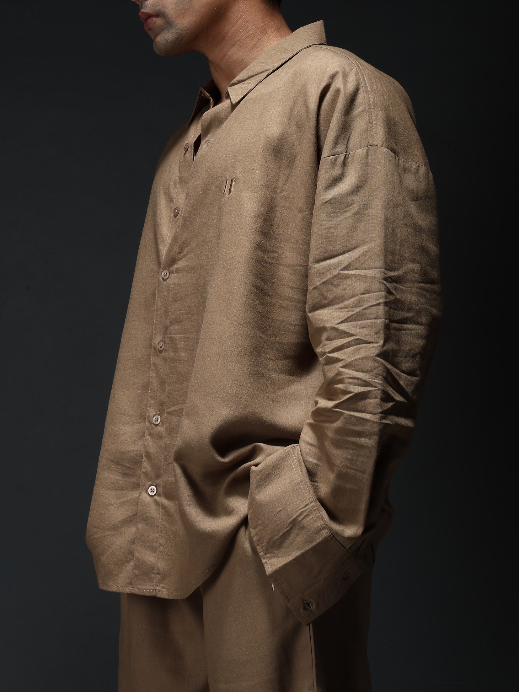 Mocha Brew Linen Co-Ord Set