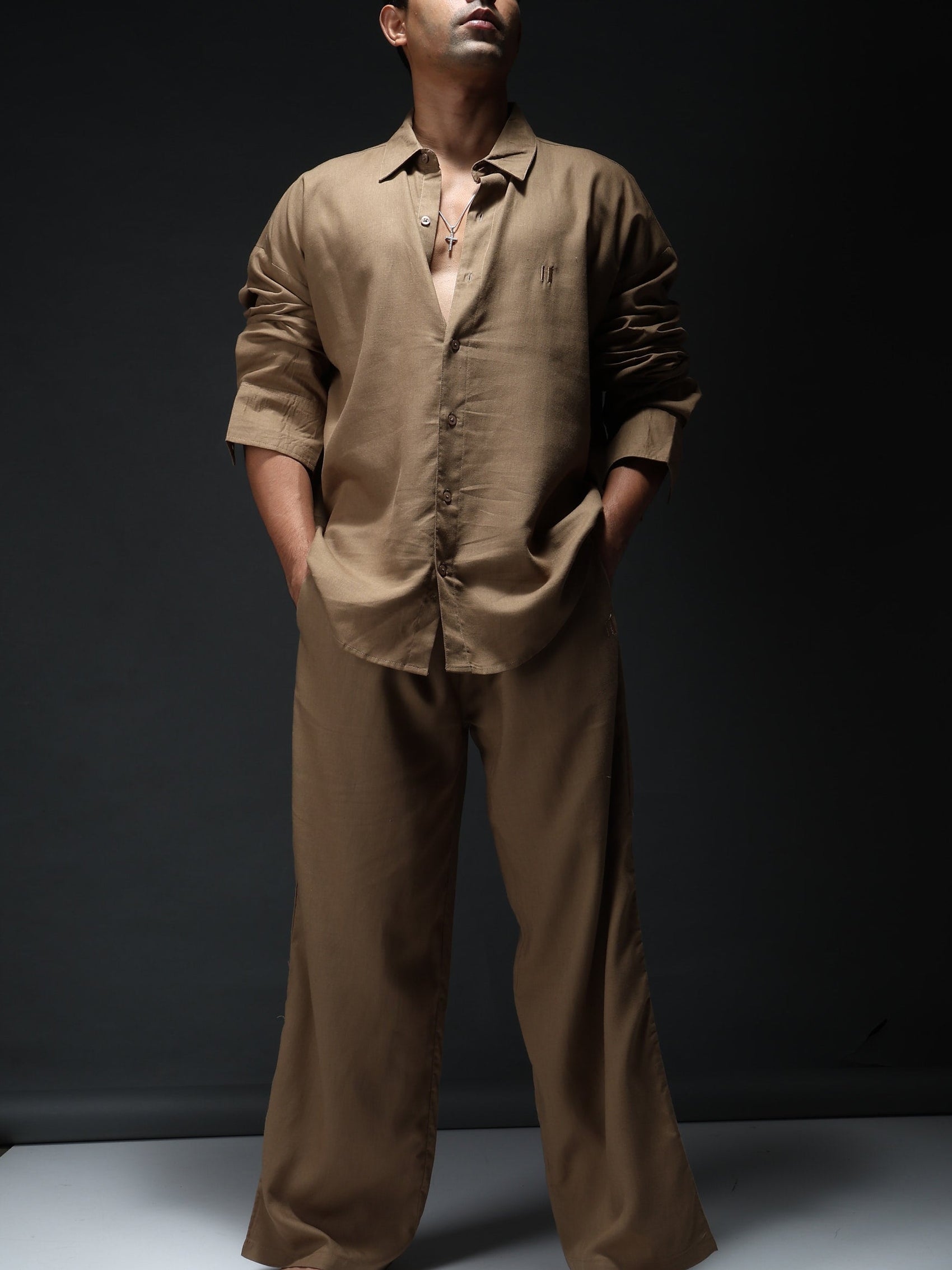 Mocha Brew Linen Co-Ord Set