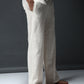 Off-White Linen-Cotton Pants