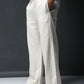 Off-White Linen-Cotton Pants