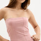 Light Pink Wash Crop Tube